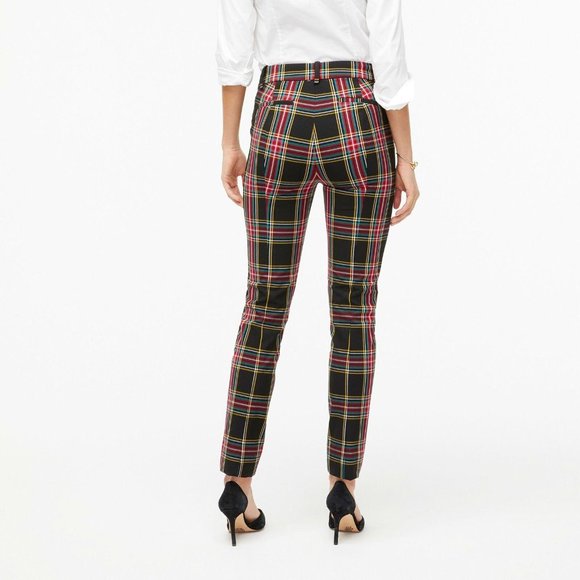 J Crew BC607 NWT Size 6P Trendy Full-length Ruby Pant in Stewart Tartan Plaid - Picture 5 of 5
